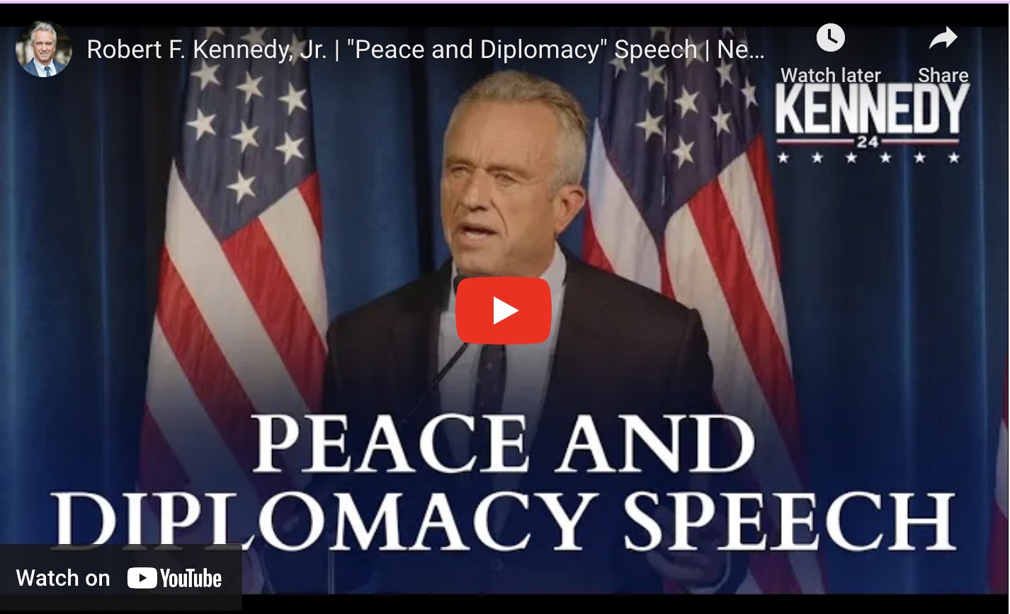 "Peace and Diplomacy" Speech | New Hampshire 6-20-23